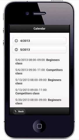 Dojo Login - Kalender